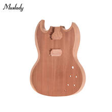 JB-T02 Unfinished Guitar Body Platane Wood Blank Electric Guitar Acoustic Barrel for JB Style BassGuitar DIY  guitar accessories 2024 - buy cheap