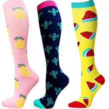 Men Women Varicose Vein Stocking Long Socks Compression Stockings Golf Socks Knee High Leg Support Stretch Pressure Circulation 2024 - buy cheap
