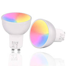 GU10 WiFi Smart LED Bulbs RGBW 5W Lamps Lampada APP Remote Control Dimmable Bombillas Work with Alexa/Google/IFTTT 2024 - buy cheap