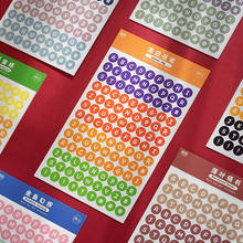Adesivos decorativos básicos do alfabeto, adesivos dígitos, para scrapbooking, etiquetas, diário, papelaria, álbum 2024 - compre barato