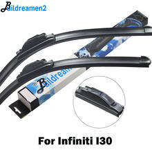 Buildreamen2 2 X Car Wiper Blade Front Windscreen Rubber Wiper For Infiniti I30 Fit J Hook Arms 1996 1997 1998 1999 2000 2001 2024 - buy cheap