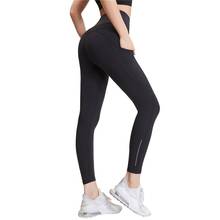 Vansydical Tummy Control Sports Leggings Women High Waist Running Tights Jogging Pants Stretch Yoga Gym Leggins with Pockets 2024 - buy cheap