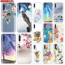 Silicone Case For Xiaomi 12 11 Ultra 10 9 8 a2 a3 Lite Mi 9 9se 6x Cc9 8 9 11Pro Cover Chinese watercolor painting Clear 2024 - buy cheap