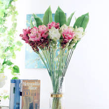 Simulación de alta calidad flores falsas para el hogar Decoración del Festival Diy flor fotografía apoyos de fotografía de seda Artificial flor QW278 2024 - compra barato