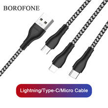 BOROFONE Micro USB Cable for iPhone 11 Xs Max 8 7 6 Plus 6S Type C Charging Cable for Samsung Xiaomi Huawei Micro USB Cable Wire 2024 - buy cheap