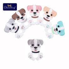 1pc Silicone Baby Teether Dog Tiny Rod Pendant Nursing Necklace Pendant Food Grade Silicone Beads Rodent Baby Bite Toys Bopoobo 2024 - buy cheap