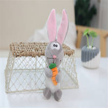 500PCS/LOT 18CM Carrot Rabbit Plush Stuffed TOY ; Keychain Pendant Doll 2024 - buy cheap