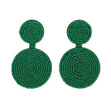 2019 new Ethnic Jewelry Boho Chic Tassel Drop Earrings Women Bohemian Long Tassels Seed Bead Handmade Fringe Fashion Gifts 2024 - buy cheap