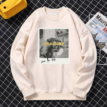 Casaco de moletom de lã masculino, camiseta com estampa imagem para homens, moletom personalizado, estilo harajuku, 2021 2024 - compre barato