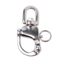 Stainless Steel Heavy Duty Snap Shackle D Ring Swivel Bail Marine Boat Yacht Sailing E7CA 2024 - buy cheap