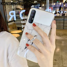 Konsmart-capa de celular oppo reno 3 pro com alça, capa traseira, moderna, espelhada, marmorizada 2024 - compre barato