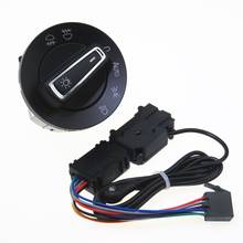 Módulo de Sensor de luz de Faro, botón de Control de interruptor automático cromado apto para Golf MK7 Polo Octavia 5GG941431D 5GG 941 431 D 2024 - compra barato