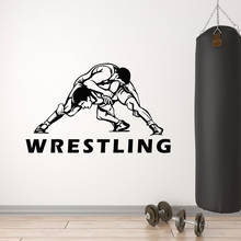 Wall Decal Athletes Sparring Combat Sport Wrestling Fighters Club Gym Interior Decoration Vinyl Wall Stickers Man Art Mural M824 2024 - buy cheap