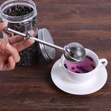 Stainless Steel Tea Strainer Teapot Ball Mesh Tea Infuser Push Style Metal Spice Tea Infuser Strainer Kitchen Accessories 2024 - buy cheap