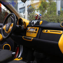 Car Decoration Cover yellow Interior Trim Protection Shell Car Accessories For Mercedes Smart 451Fortwo Car Interior decoration 2024 - buy cheap