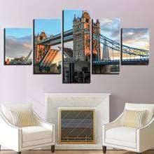 Modular Canvas Painting HD Prints Home Decor 5 Pieces London'S Tower Bridge Wall Art Landscape Pictures Artwork Scenery Poster 2024 - buy cheap