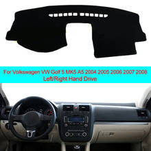 2 слоя Автомобильная внутренняя панель приборов покрытие коврик ковровое покрытие для Volkswagen VW Golf 5 MK5 A5 2004 2005 2006 2007 2008 пыленепроницаемый 2024 - купить недорого
