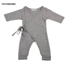 Lioraitiin 0-24M Newborn Infant Top Baby Kids Boy Girl Clothes Long Sleeve Infant Romper Jumpsuit Cotton Clothes Outfit Set 2024 - buy cheap