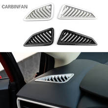 Capa adesiva para interior do carro, de fibra de carbono abs, acabamento de ar condicionado, para toyota corolla 2019 2020, c1458 2024 - compre barato