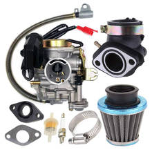 Car Carburetor Fit for GY6 50CC 49CC 4 Stroke Scooter Taotao Engine 18mm Carb Intake Manifold Air Filter Fuel Filter Plug Spark 2024 - buy cheap