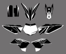 0113 Black&White New Style TEAM GRAPHICS&BACKGROUNDS DECALS STICKERS Kits for KTM SX65 2009 2010 2011 2012 2013 2014 2015 2024 - buy cheap