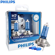 Philips Crystal Vision H7 12V 55W PX26d 12972CVSM 4300K Bright White Car Halogen Head Light Hi/lo Beam Fog Lamps , X2 2024 - buy cheap