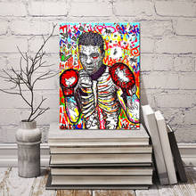 Póster original de campeón de boxeo para decoración del hogar, pintura sobre lienzo, arte moderno, imagen de pared 2024 - compra barato