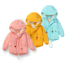 Moda inverno engrossado quente velo acolchoado criança longo casaco com capuz meninas meninos jaquetas crianças roupas outerwear 90-140cm 2024 - compre barato