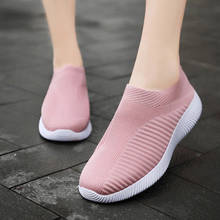 Sneakers Women Slip-On Summer Women Shoes Elastic Bottom Platform Shoes Mesh Breathable Women's Sneakers Comfy Tenis Feminino 2024 - buy cheap