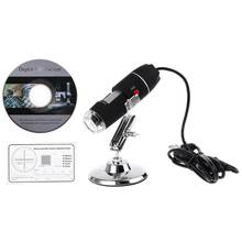 1600X камера 8LED OTG эндоскоп USB Цифровой Микроскоп увеличение с подставкой 2024 - купить недорого