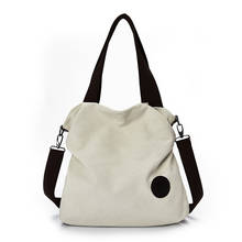 Холщовая Сумка-тоут для женщин, Повседневная Складная многоразовая дамская сумочка на плечо, мешок для покупок, Пляжная хлопковая тканевая сумка, коричневого и серого цвета 2024 - купить недорого