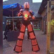 Disfraz de robot LED, ropa LED, trajes de luz, Robot Kryoman, robot david 2024 - compra barato