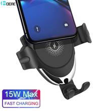 Qi Wireless Car Charger for iPhone 13 12 11 Pro XS XR 8 Air Vent Gravity Phone Holder 15W Fast Charging For Samsung S21 S20 S10 2024 - buy cheap