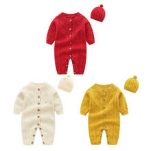 Kids Baby Boys Girls Warm Infant  thick Romper Jumpsuit  knitting Clothes Sweater Outfit Clothing 2024 - buy cheap