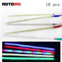 AOTOINK 10pcs Car Flash Warning Light Strobe Decoration LED Strip 100% Waterproof LED Flwxible Strips Knight Rider Light 2024 - buy cheap