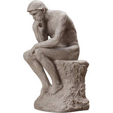 Figura de Thinker de piedra arenisca para decoración del hogar, sala de estar, Retro, regalo de oficina 2024 - compra barato