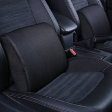 Almohada de apoyo para asiento de coche, cojín de espuma viscoelástica de tela de malla automática, silla negra con correas, accesorio negro para interior de coche 2024 - compra barato