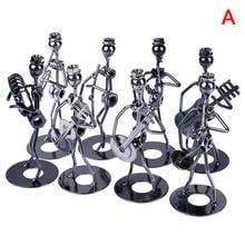 Mini banda de música de ferro, modelo de miniatura de música, estatuetas, decorações artesanais 2024 - compre barato