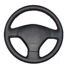 Cubierta de volante de coche para Jetta 5 2006-2010, envoltura de dirección personalizada DIY, cuero de microfibra, costura a mano 2024 - compra barato