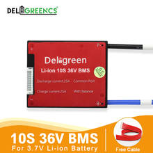 Deligreen-scooter de li-polímero, 10s, 36v, 20a, 30a, 40a, 50a, 60a, pcm, pcb, bms, para bateria de lítio 3.7v, 18650 2024 - compre barato