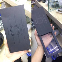 Бумажная упаковка, черная Высококачественная коробка, простой стиль для Apple Watch, ремешок 38 мм, 42 мм, 44 мм, 40 мм, подарочные коробки, оптовая и розничная продажа 2024 - купить недорого