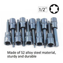 Chave de impacto de ar de soquete, 1 peça, 1/4 ", t20/t25/t27/t30/t35/t40/t45/t50/t55/t60/t70, para brocas de chave de fenda 2024 - compre barato