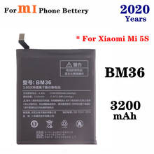 2020 Years Phone Battery For Xiaomi Mi 5S Mi5s Replacement Batteries BM36 3200mAh High Quality Rechargeable Bateria 2024 - buy cheap