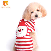 Dogs Pet Sweater Coat Clothes XXS XS S M L XL XXL- Small Puppy Santa Claus Pattern Apparel Father Christmas Free & Drop Shipping 2024 - buy cheap