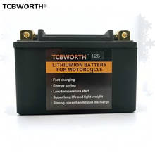 TCBWORTH 12S Lithium Phosphate Motorcycle Starter Battery 12V 8Ah CCA 450A LiFePO4 Scooter Battery LFP For ATVs UTVs YTZ12S 2024 - buy cheap