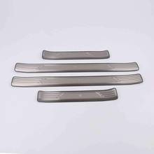 car-styling Stainless Steel Side Door Scuff Plate Door Sill Trim Fit Car accessories For Volkswagen Touareg 2019-2020 2024 - buy cheap