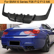 6 Series Carbon Fiber Car Rear Bumper Diffuser Lip for BMW F06 F12 F13 M6 2012-2016 640i 650i Rear Bumper Difffuser Lip Spoiler 2024 - buy cheap