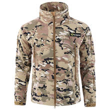 Exército airsoft camuflagem militar uniforme dos homens jaqueta tático inverno impermeável blusão velo casaco masculino ao ar livre caça roupas 2024 - compre barato