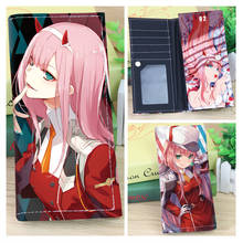 Anime FRANXX Long PU Leather Wallet Card and Photo Holder Purse 2024 - buy cheap