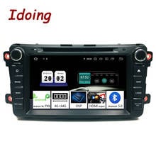 Idoing 2Din Android 10 для Mazda CX9 автомобильный DVD плеер 8 "GPS навигация 4G + 64G телефонная связь Bluetooth 5,0 RDS автомобильное радио быстрая загрузка px6 2024 - купить недорого